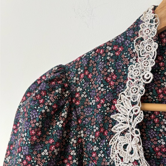 1970s Gunne Sax Floral Prairie Dress - Picture 7 of 11